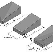 Inriteindstuk 30-60 links tbv 13-15x25  60x20x30 CM