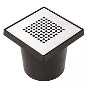 Kolk Vloerput + RVS Deksel 20x20cm Ø75 mm