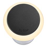 In-Lite Puck 22 Dark 12V-0.6W LED Ø22mm Warm White diffuse Ring 34mm