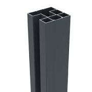 Boston alu H paal 75x75mm L-250 RAL7016 incl afwerkingsprofiel - 2547