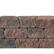 Granubrick 23.1-15.3x20x10 cm Rood-Zwart