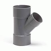 PVC 075 Y stuk 45° 3xL-75mm