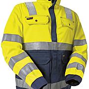 Restpartij Dames Jas Ongevoerd High Vis 402618043389S Geel-Marineblauw mt. S  (uit de collectie) OW2018