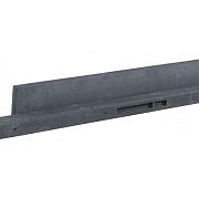 Betonpaal glad ronde kop 3-sponning 10x10x310cm Antraciet (2 onderplaten van 26cm)