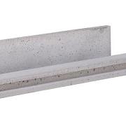 Betonpaal lichtgewicht met schroefbus hoekpaal 11.5x11.5x275cm Grijs-Wit