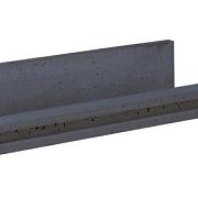 Betonpaal lichtgewicht met schroefbus 3-Sponning 11.5x11.5x314cm Antraciet