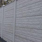 Betonplaat Dubbelzijdig Rotsmotief 184x36x4.8cm Grijs-Wit