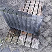 Restpartij Rondobandpalissade 8x35x50cm Antraciet (Uitlopend) OW2018