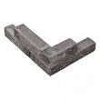 Splitblok noors antraciet 38x9x9 cm