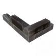Stapelblok Linia-Patio Strak Antraciet MB 60x15x15 cm