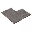 Restpartij Vijverrand Magma Rocca Nero hoekstuk 3x30x50-50 cm