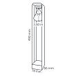 In-lite Ace High Flat Grey 12V-3W LED WW