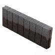 Blokjesband Recht 6x20x50 cm Antraciet