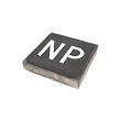 Symbooltegel Niet-Parkeren NP 30x30x6 cm Antra - Wit