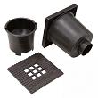 Kolk Vloerput + Gietijzer Deksel 20x20cm Ø75 mm