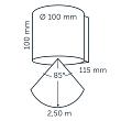 In-lite Halo Down Dark Wall 12V-6.5W LED Warm White