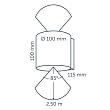 In-lite Halo Up-Down Dark Wall 12V-6.5W LED Warm White