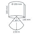 In-lite Halo Down Dark Wall 100-230V LED Warm White