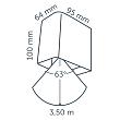 In-Lite Ace Down Wall Corten 12V-3W LED WW