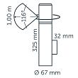 In-lite Liv WALL (NEW) Wall 12V-2W LED Alu. rose silver WW