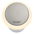 In-lite Puck 22 Rose Silver 12V-0.6W LED Ø22mm Warm White diffuse Ring 34mm