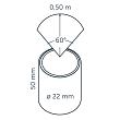 In-lite Hyve 22 Integrated 12V-0.25W LED 22mm WW