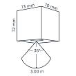 In-lite Big Cubid Wall 12v 11W LED Alu Dark Grey