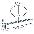 In-lite Evo Ground 300 Dark Integrated 12V-1W Alu Dark (anodized) 30x300mm Warm White