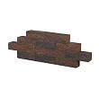 Catrock 31x11.5x10 strak bruin-zwart