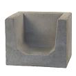 U-element hoeksteen 50x40x40cm Grijs
