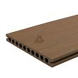Fun-Denk WPC Ultrashield 23x138x4000mm  Teak ronde kamers  2404-400