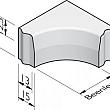 Hoekstuk-Hoekblok 13-15-25 cm inwendig R=0.3 vb grijs