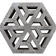 Schellevis Eco tegel 37.5x37.5x7 cm Antraciet