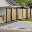 Betonpaal 10x10x220 cm Gecoat Antraciet Tussenpaal