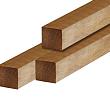 Paal hardhout geschaafd gepunt 6.5x6.5x300 cm