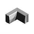 Hoekstuk 13-15x25 cm 90 gr. inwendig vb grijs