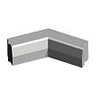 Hoekstuk 13-15x25 cm 135 gr. inwendig vb grijs