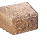 Granubrick 23.1-15.3x20x10 cm Rood-Zwart