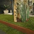 U-profiel ongelijkzijdig opsluitband 6 cm - 300x6,4x19,6/4,57 cm Corten