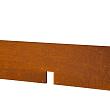 Kantopsluiting Double 300x10 cm Corten