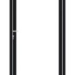 Enkele stalen Poort, zwart Gepoedercoat incl. hang en sluitwerk  180x125cm.