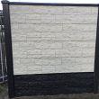 Betonplaat Dubbelzijdig Elbe-motief 184x36x4.8cm Antraciet