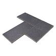 GeoCeramica 40x80x4 cm Impasto Negro