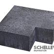 Schellevis Traptrede hoekstuk (massief) buiten 90° Grijs 37x15