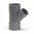 PVC 075 Y stuk 45° 3xL-75mm