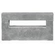 Classic Blue Stone inbouw brievenbus medium 35x18x5 cm gewicht 8 kg