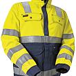 Restpartij Dames Jas Ongevoerd High Vis 402618043389S Geel-Marineblauw mt. S  (uit de collectie) OW2018