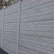 Betonplaat Dubbelzijdig Rotsmotief 184x36x4.8cm Grijs-Wit