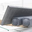 Betonplaat Dubbelzijdig Glad 184x26x3.4cm Antraciet