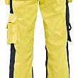 Dames Werkbroek High vis 154318043389C34 High Vis Geel-Marineblauw mt. C34